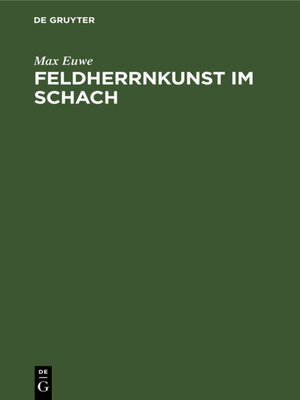 cover image of Feldherrnkunst im Schach